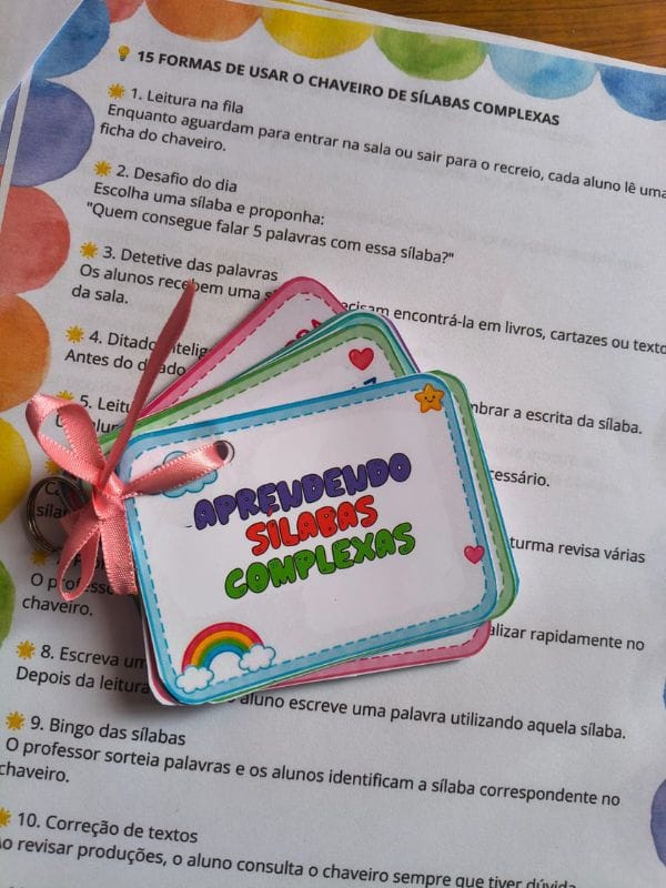 Recurso Chaveiro Sílabas Complexas